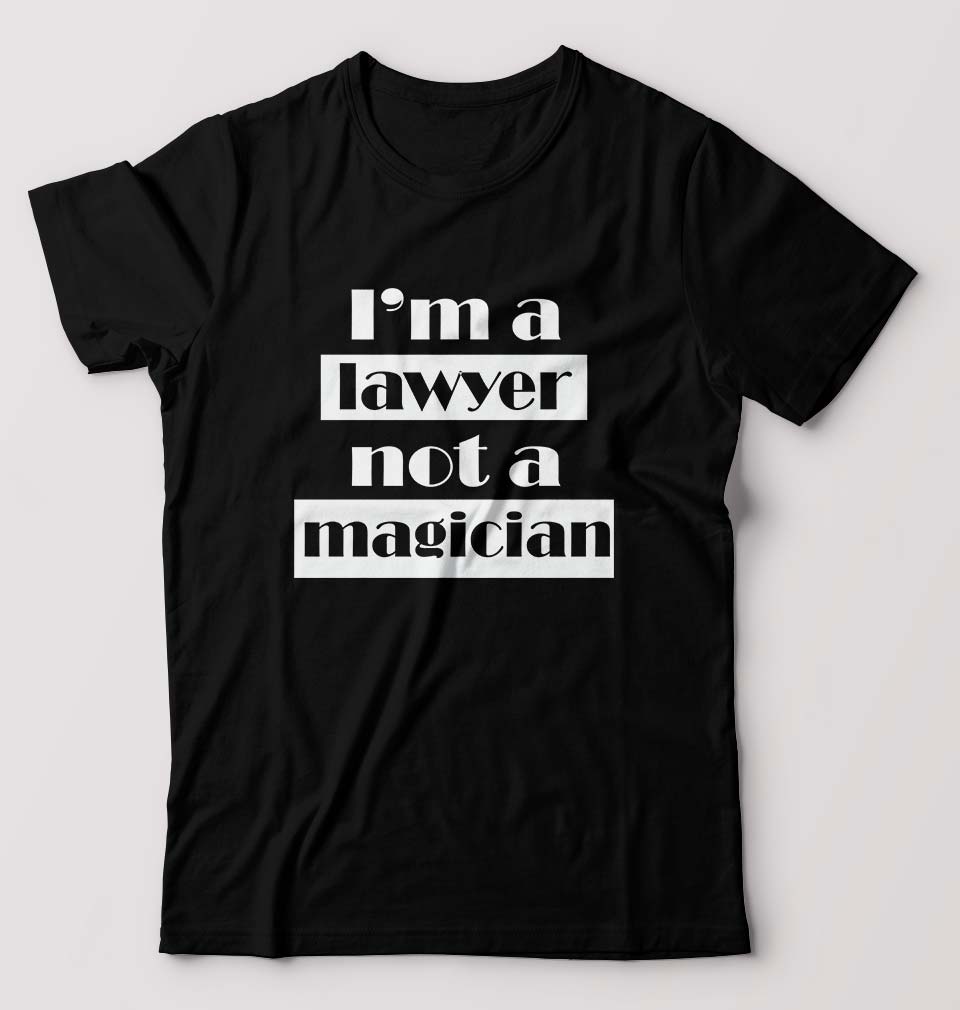 Lawyer T-Shirt for Men-S(38 Inches)-Black-Ektarfa.online