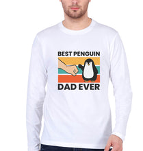 Load image into Gallery viewer, Penguin Dad Full Sleeves T-Shirt for Men-White-Ektarfa.online
