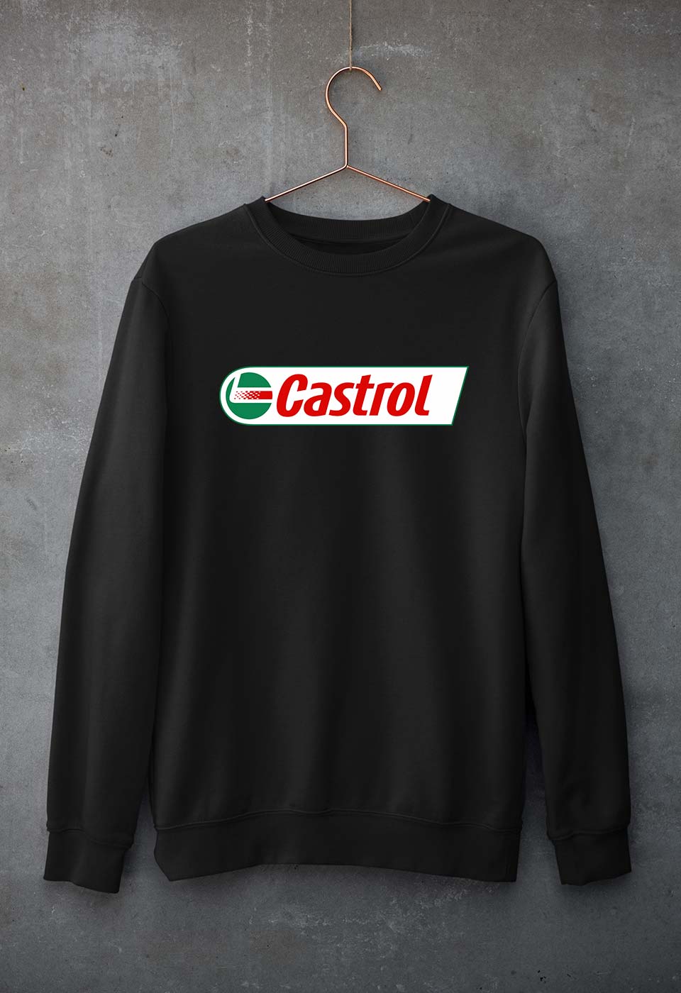 Castrol Unisex Sweatshirt for Men/Women-Black-Ektarfa.online