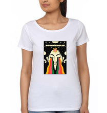 Load image into Gallery viewer, Psychedelic T-Shirt for Women-XS(32 Inches)-White-Ektarfa.online
