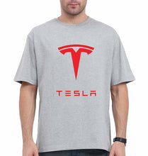 Load image into Gallery viewer, Tesla Oversized T-Shirt for Men-Grey-Ektarfa.online
