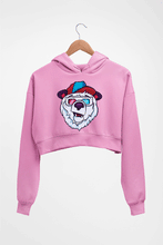 Load image into Gallery viewer, Bear Crop HOODIE FOR WOMEN-Light Baby Pink-Ektarfa.online
