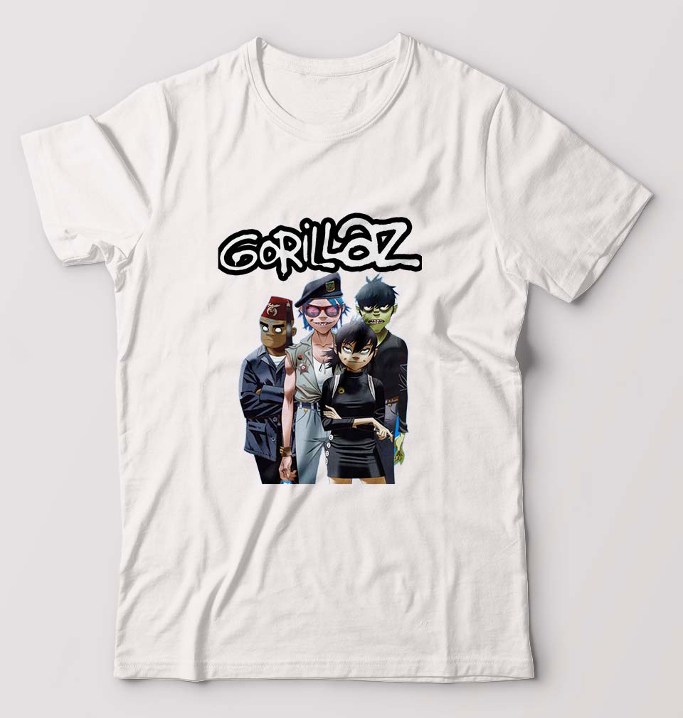 Gorillaz T-Shirt for Men-White-Ektarfa.online