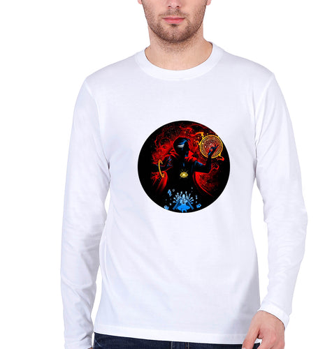 Doctor Strange Full Sleeves T-Shirt for Men-White-Ektarfa.online