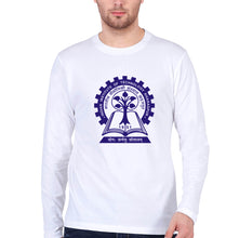 Load image into Gallery viewer, IIT Kharagpur Full Sleeves T-Shirt for Men-S(38 Inches)-White-Ektarfa.online
