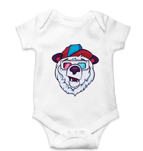 Bear Kids Romper For Baby Boy/Girl-White-Ektarfa.online