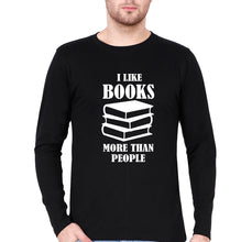 Load image into Gallery viewer, Like Books Full Sleeves T-Shirt for Men-Black-Ektarfa.online
