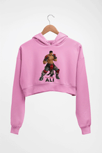 Load image into Gallery viewer, Muhammad Ali Crop HOODIE FOR WOMEN-Light Baby Pink-Ektarfa.online
