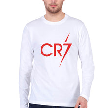 Load image into Gallery viewer, Cristiano Ronaldo CR7 Full Sleeves T-Shirt for Men-White-Ektarfa.online
