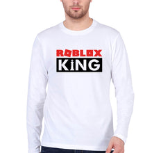 Load image into Gallery viewer, Roblox Full Sleeves T-Shirt for Men-S(38 Inches)-White-Ektarfa.online
