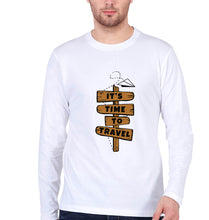 Load image into Gallery viewer, Travel Full Sleeves T-Shirt for Men-White-Ektarfa.online

