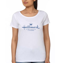 Load image into Gallery viewer, Hallmark T-Shirt for Women-XS(32 Inches)-White-Ektarfa.online
