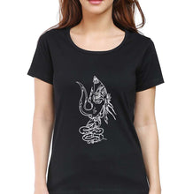 Load image into Gallery viewer, Mahakal Mahadev Bholenath Shiva Shivji T-Shirt for Women-Black-Ektarfa.online
