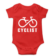 Load image into Gallery viewer, Cyclist Kids Romper For Baby Boy/Girl-0-5 Months(18 Inches)-Red-Ektarfa.online
