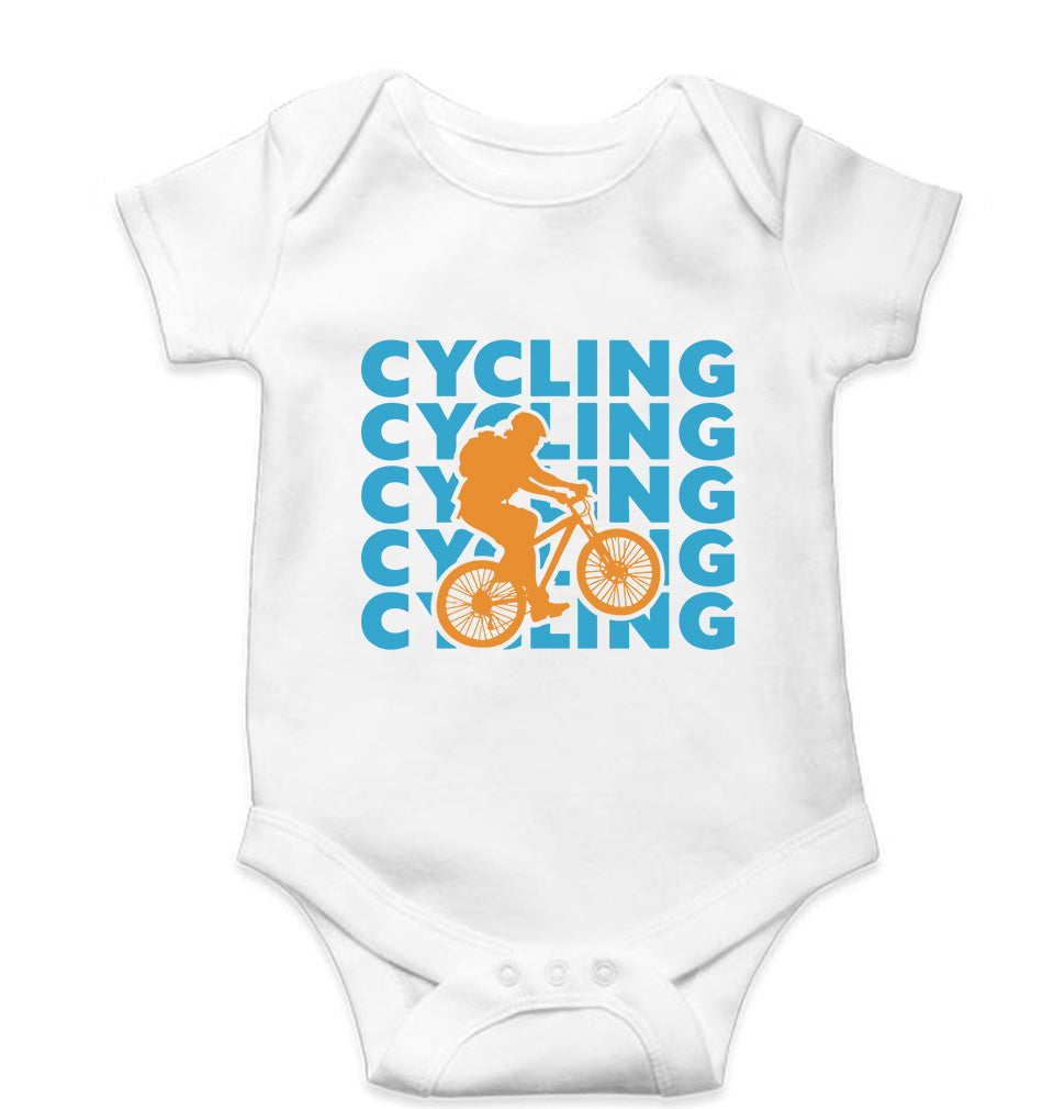 Cycling Kids Romper For Baby Boy/Girl-0-5 Months(18 Inches)-White-Ektarfa.online