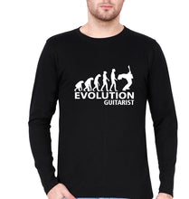 Load image into Gallery viewer, Guitarist Full Sleeves T-Shirt for Men-Black-Ektarfa.online
