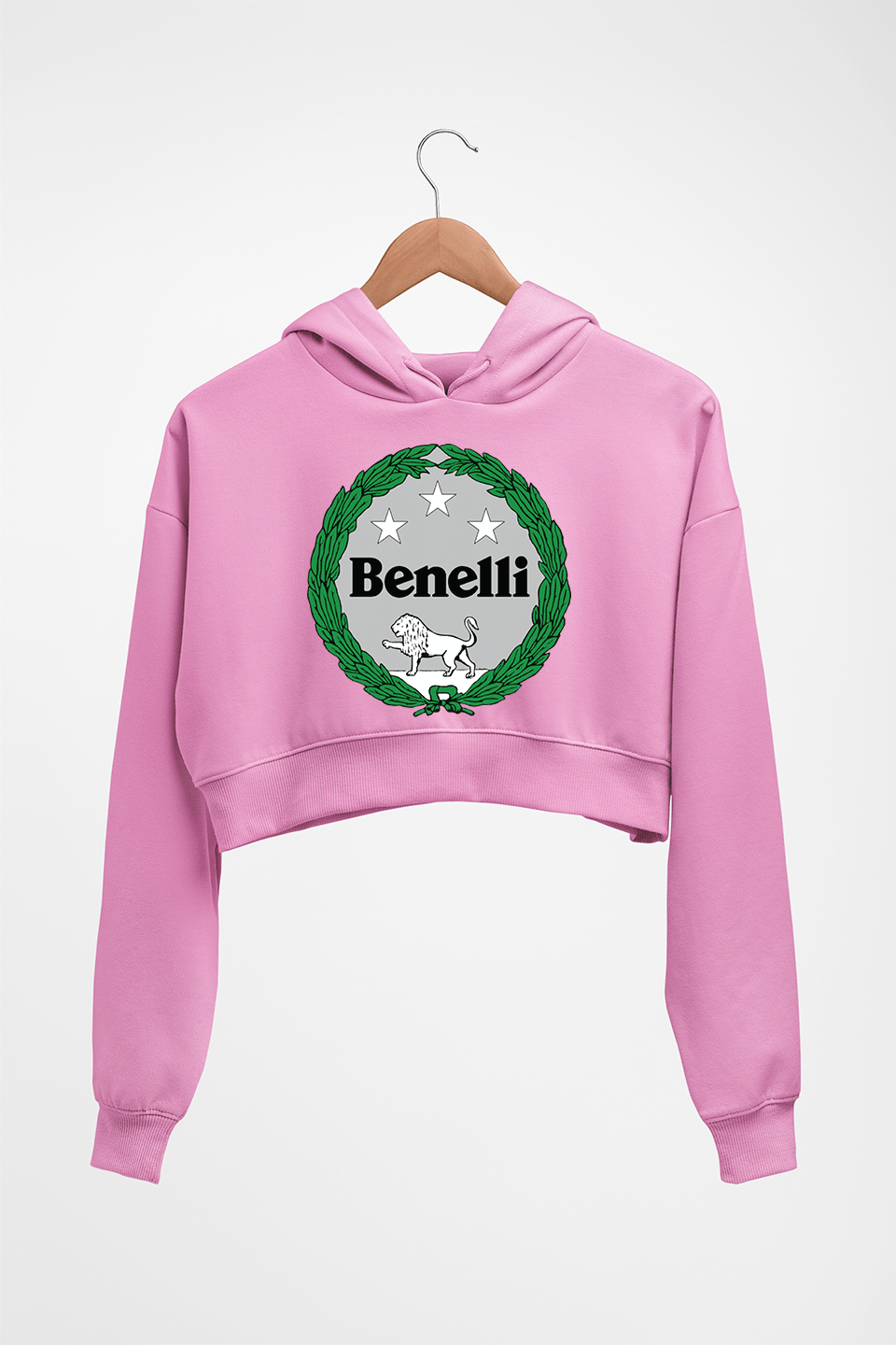 Benelli Crop HOODIE FOR WOMEN-Light Baby Pink-Ektarfa.online
