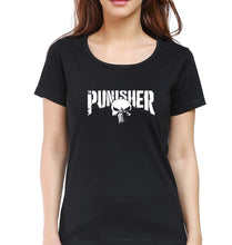 Load image into Gallery viewer, Punisher T-Shirt for Women-XS(32 Inches)-Black-Ektarfa.online
