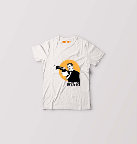 James Bond 007 Kids T-Shirt for Boy/Girl-White-Ektarfa.online