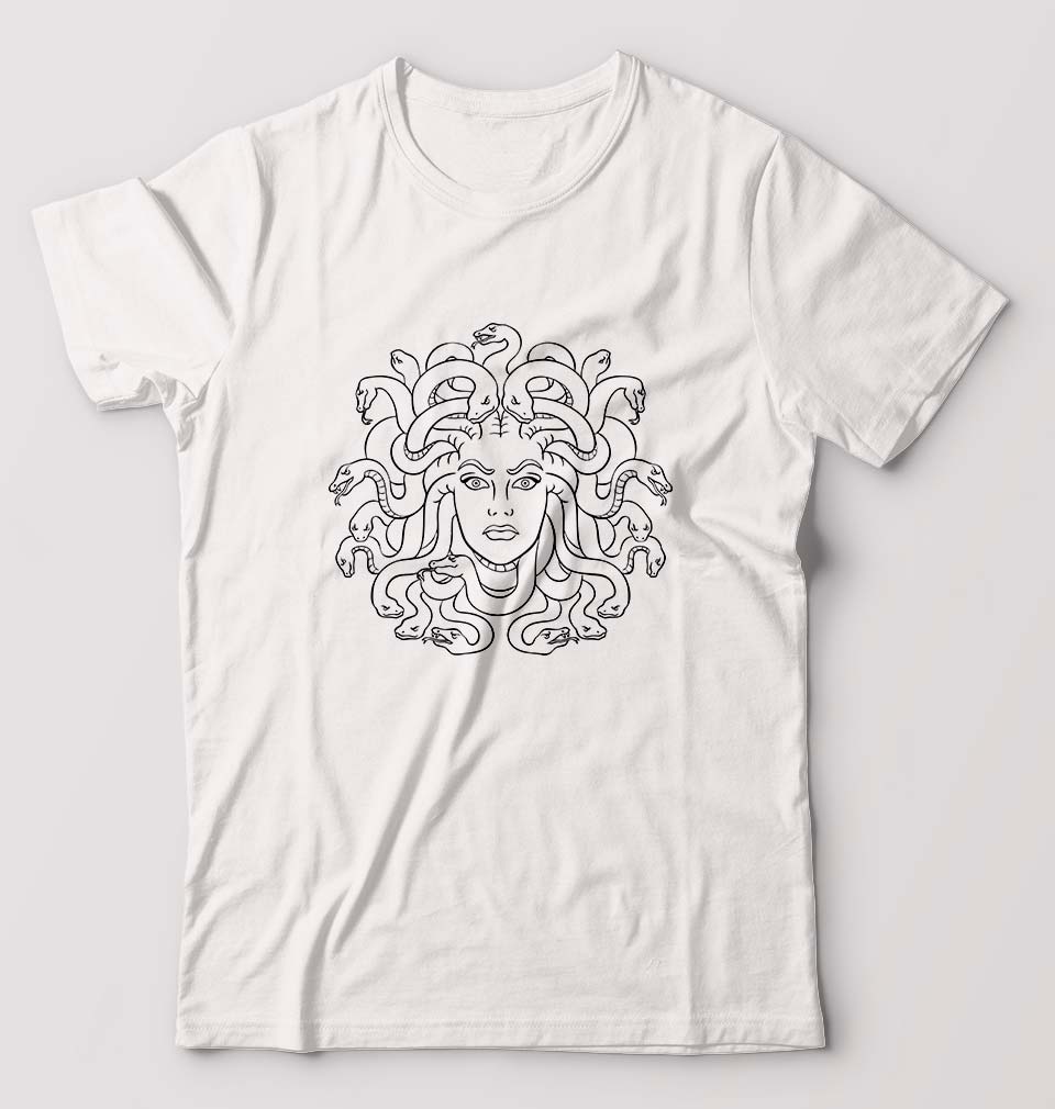 Medusa T-Shirt for Men-White-Ektarfa.online