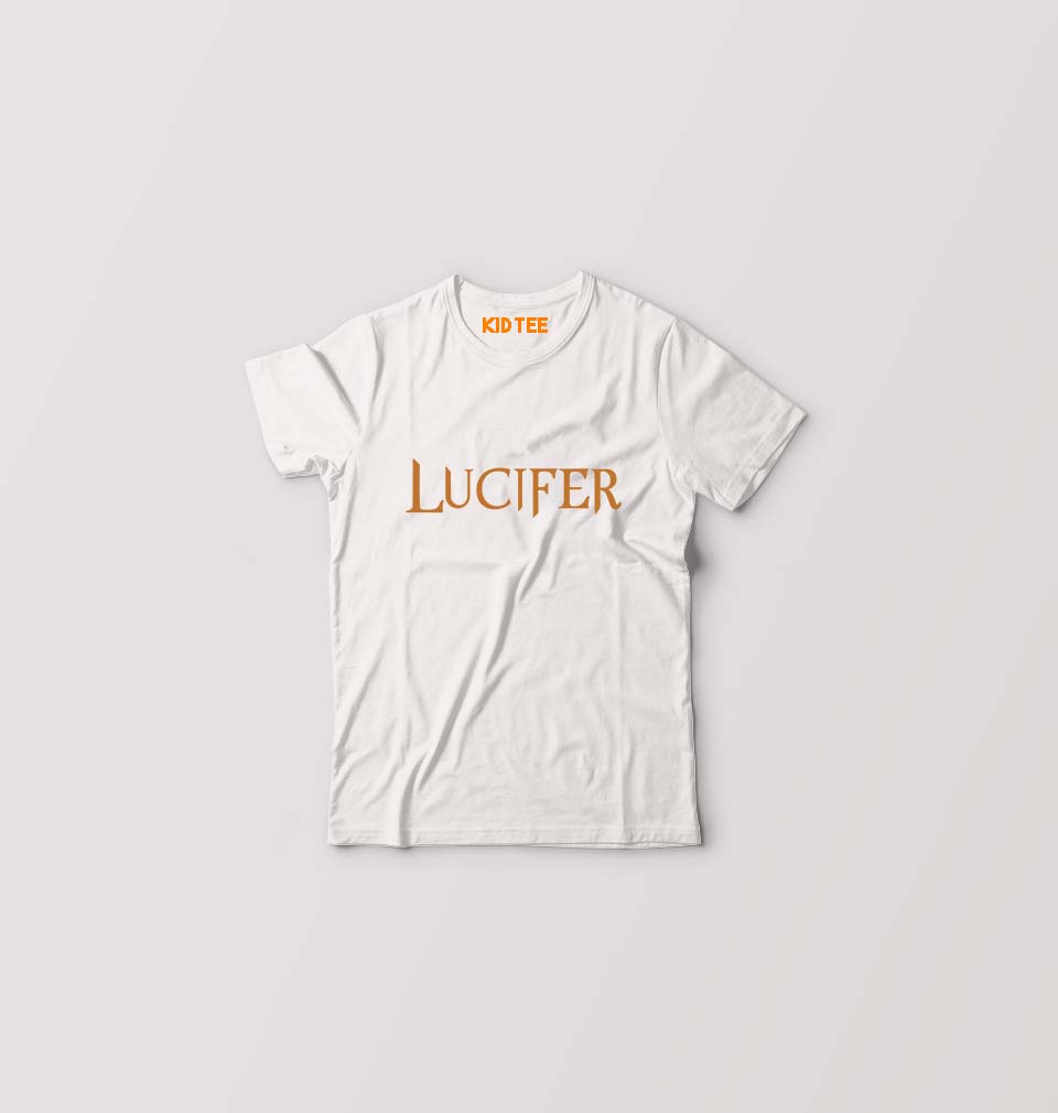 Lucifer Kids T-Shirt for Boy/Girl-White-Ektarfa.online