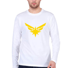 Load image into Gallery viewer, Captain Marvel Full Sleeves T-Shirt for Men-White-Ektarfa.online
