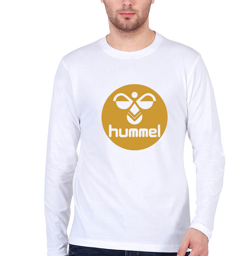 Hummel Full Sleeves T-Shirt for Men-White-Ektarfa.online
