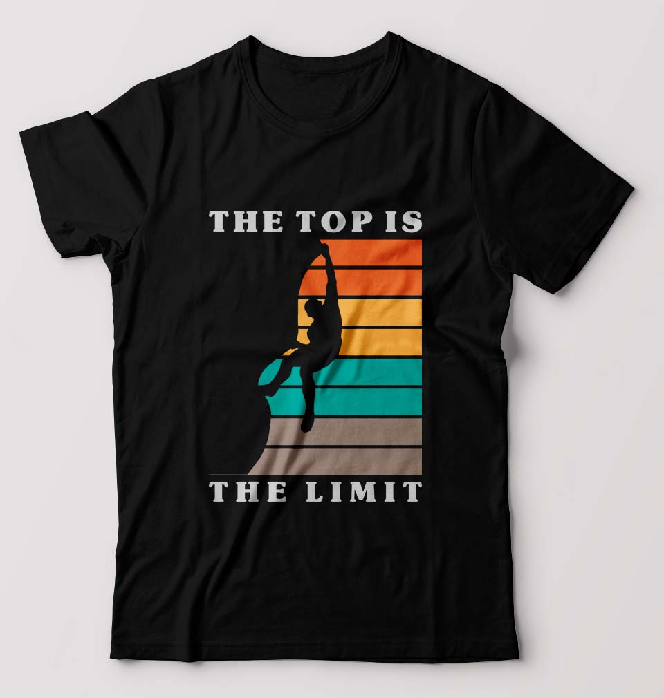 Limit T-Shirt for Men-S(38 Inches)-Black-Ektarfa.online