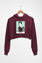 Load image into Gallery viewer, Arctic Monkeys Crop HOODIE FOR WOMEN-Maroon-Ektarfa.online
