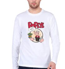 Load image into Gallery viewer, Popeye Full Sleeves T-Shirt for Men-White-Ektarfa.online
