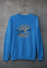Load image into Gallery viewer, Rock N Roll Unisex Sweatshirt for Men/Women-S(40 Inches)-Royal Blue-Ektarfa.online
