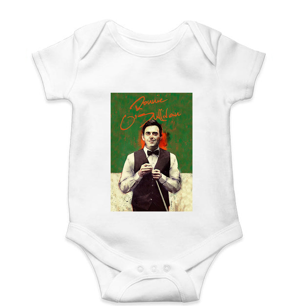 Ronnie O'Sullivan Snooker Kids Romper Kids Romper For Baby Boy/Girl-0-5 Months(18 Inches)-White-Ektarfa.online