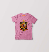 Load image into Gallery viewer, Spain Football Kids T-Shirt for Boy/Girl-0-1 Year(20 Inches)-Pink-Ektarfa.online
