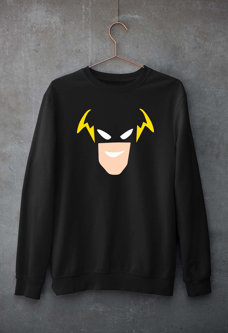 Flash Superhero Unisex Sweatshirt for Men/Women-Black-Ektarfa.online