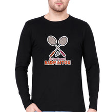Load image into Gallery viewer, Badminton Full Sleeves T-Shirt for Men-Black-Ektarfa.online
