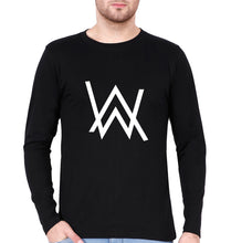 Load image into Gallery viewer, Alan Walker Full Sleeves T-Shirt for Men-Black-Ektarfa.online
