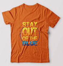 Load image into Gallery viewer, PUBG Stay Out Of The Blue T-Shirt for Men-Orange-Ektarfa.online
