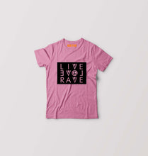 Load image into Gallery viewer, LIVE LOVE RAVE Kids T-Shirt for Boy/Girl-Pink-Ektarfa.online
