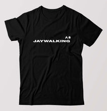 Load image into Gallery viewer, Jaywalking T-Shirt for Men-S(38 Inches)-Black-Ektarfa.online
