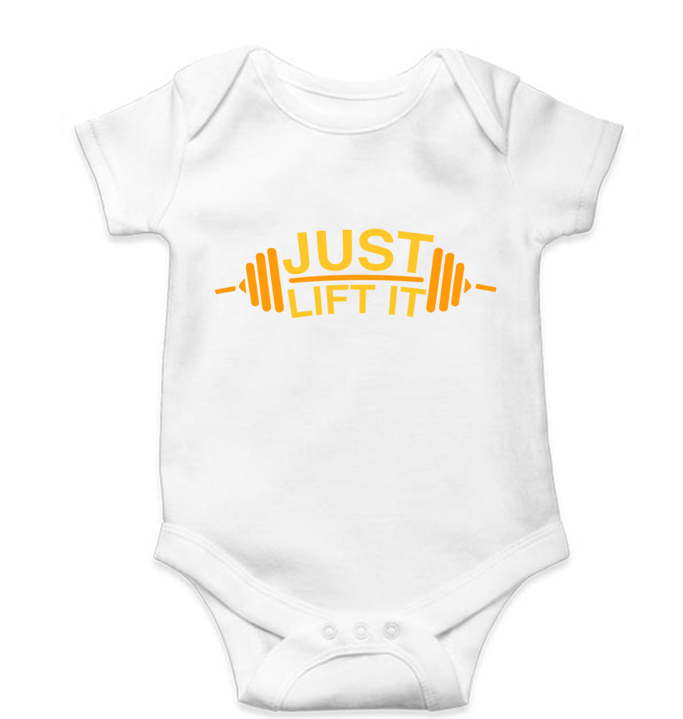 Gym Kids Romper For Baby Boy/Girl-White-Ektarfa.online