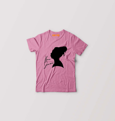 Nina Simone Kids T-Shirt for Boy/Girl-Pink-Ektarfa.online