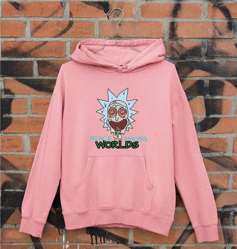 Rick and Morty Unisex Hoodie for Men/Women-S(40 Inches)-Light Pink-Ektarfa.online