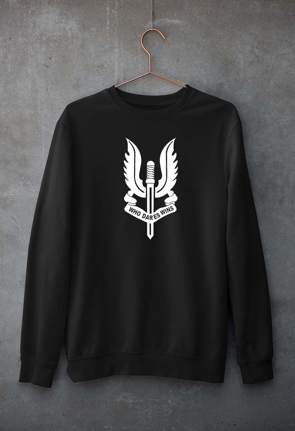 Who Dares Wins Balidaan Unisex Sweatshirt for Men/Women-Black-Ektarfa.online