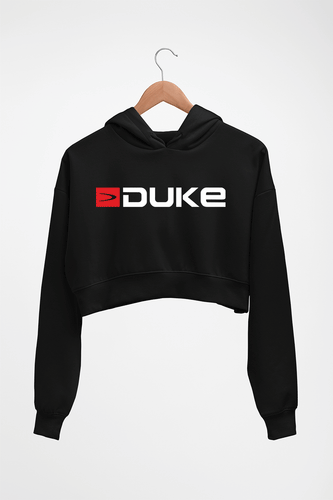 Duke Crop HOODIE FOR WOMEN-Black-Ektarfa.online