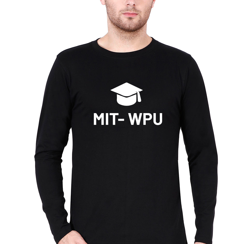 MIT WPU Full Sleeves T-Shirt for Men-Black-Ektarfa.online