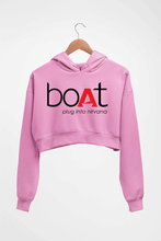 Load image into Gallery viewer, Boat Crop HOODIE FOR WOMEN-Light Baby Pink-Ektarfa.online
