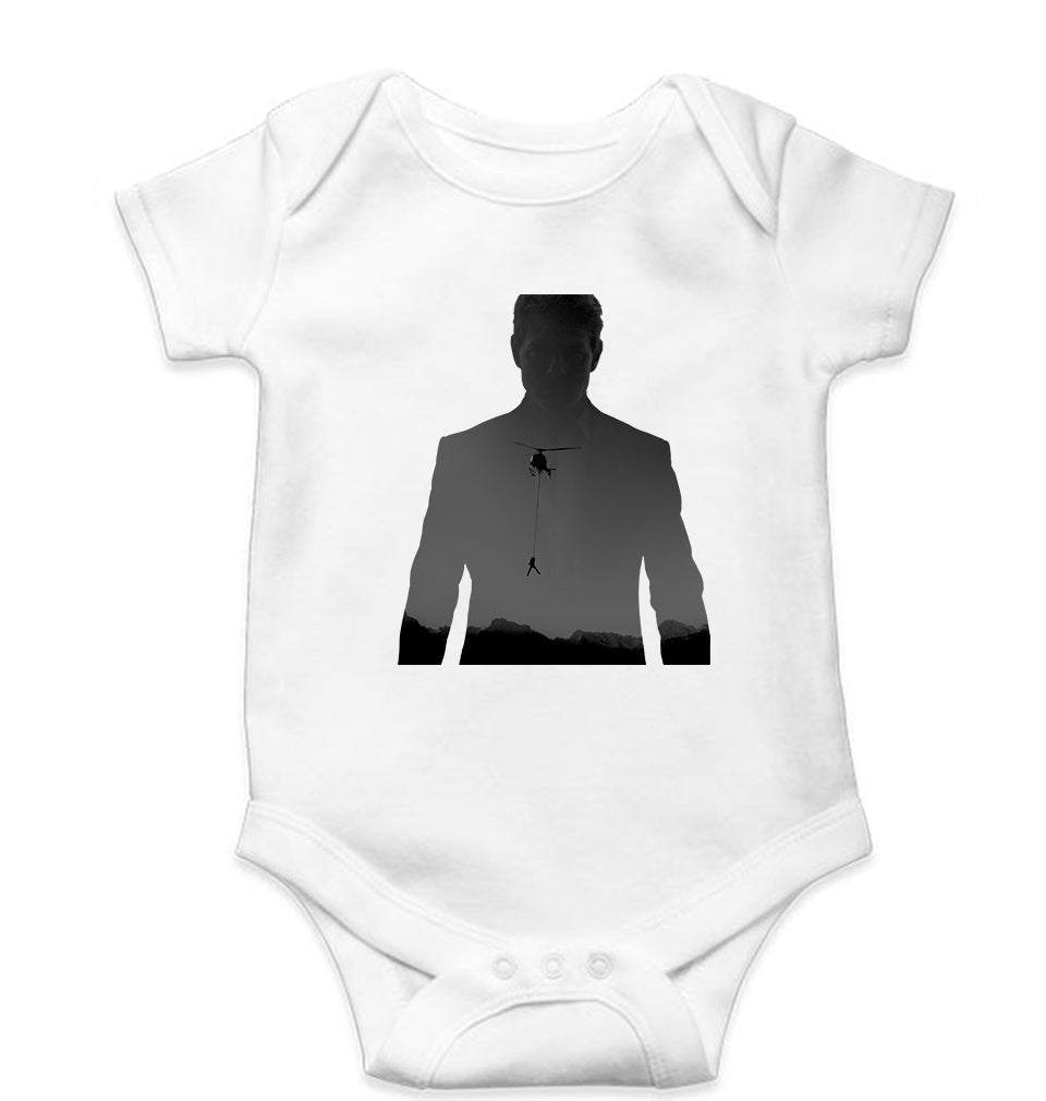 Mission Impossible (MI) Tom Cruise Kids Romper For Baby Boy/Girl-White-Ektarfa.online