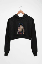 Load image into Gallery viewer, Goku Crop HOODIE FOR WOMEN-Black-Ektarfa.online
