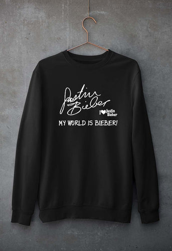 Justin Bieber Unisex Sweatshirt for Men/Women-Black-Ektarfa.online
