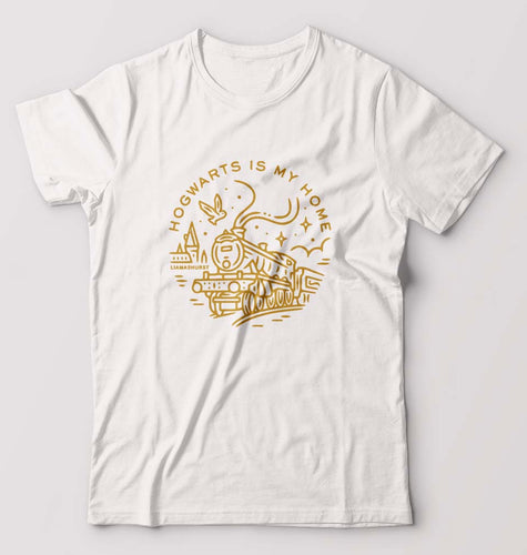 Harry Potter Hogwarts T-Shirt for Men-White-Ektarfa.online